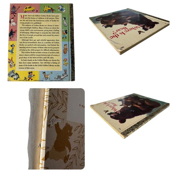 Where Is The Bear? 1st Ed A Betty Hubka Little Golden Book 1967 Golden Press LGB - Picture 4 of 16